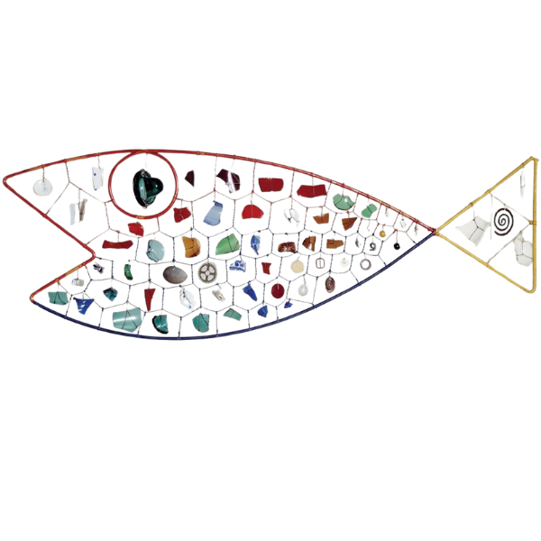 fish7 A fish made out of found materials.