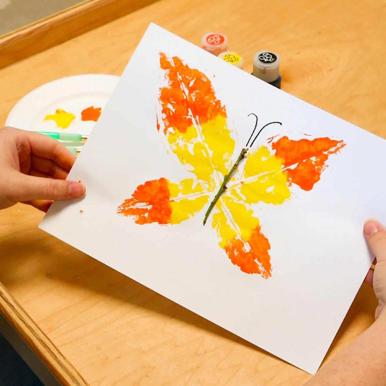 Finished Leaf Print design.