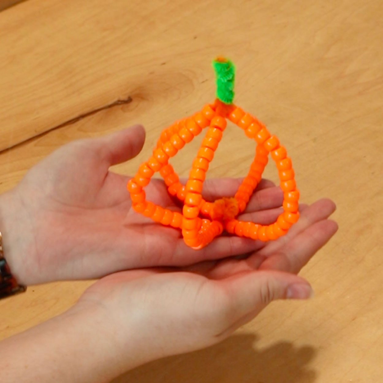 Beaded Pumpkin Craft