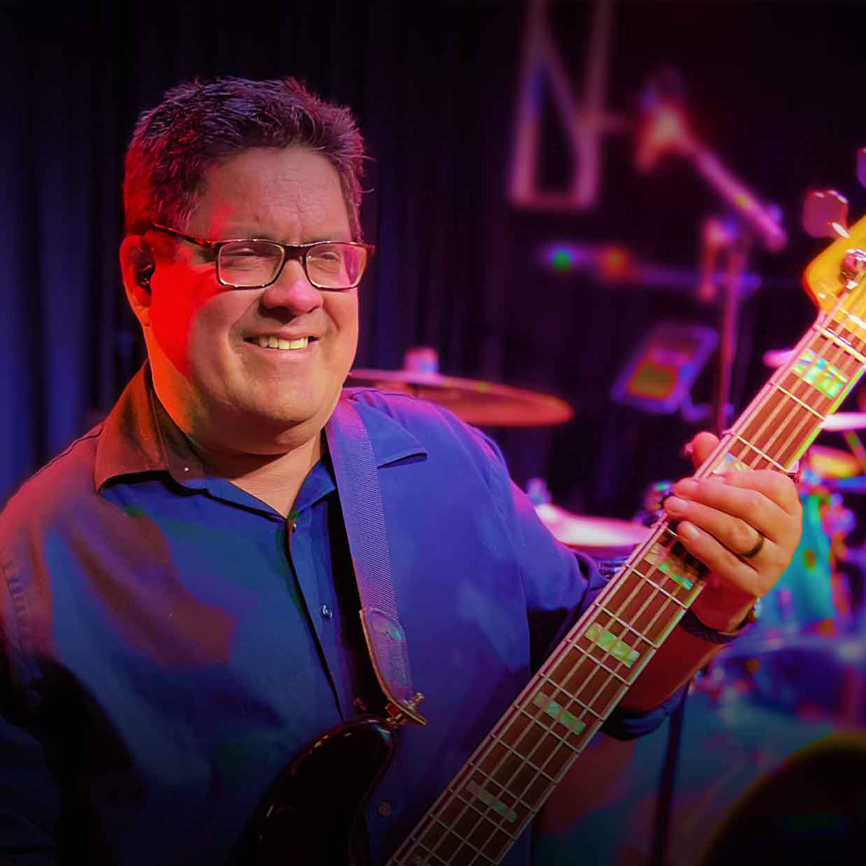 man playing guitar