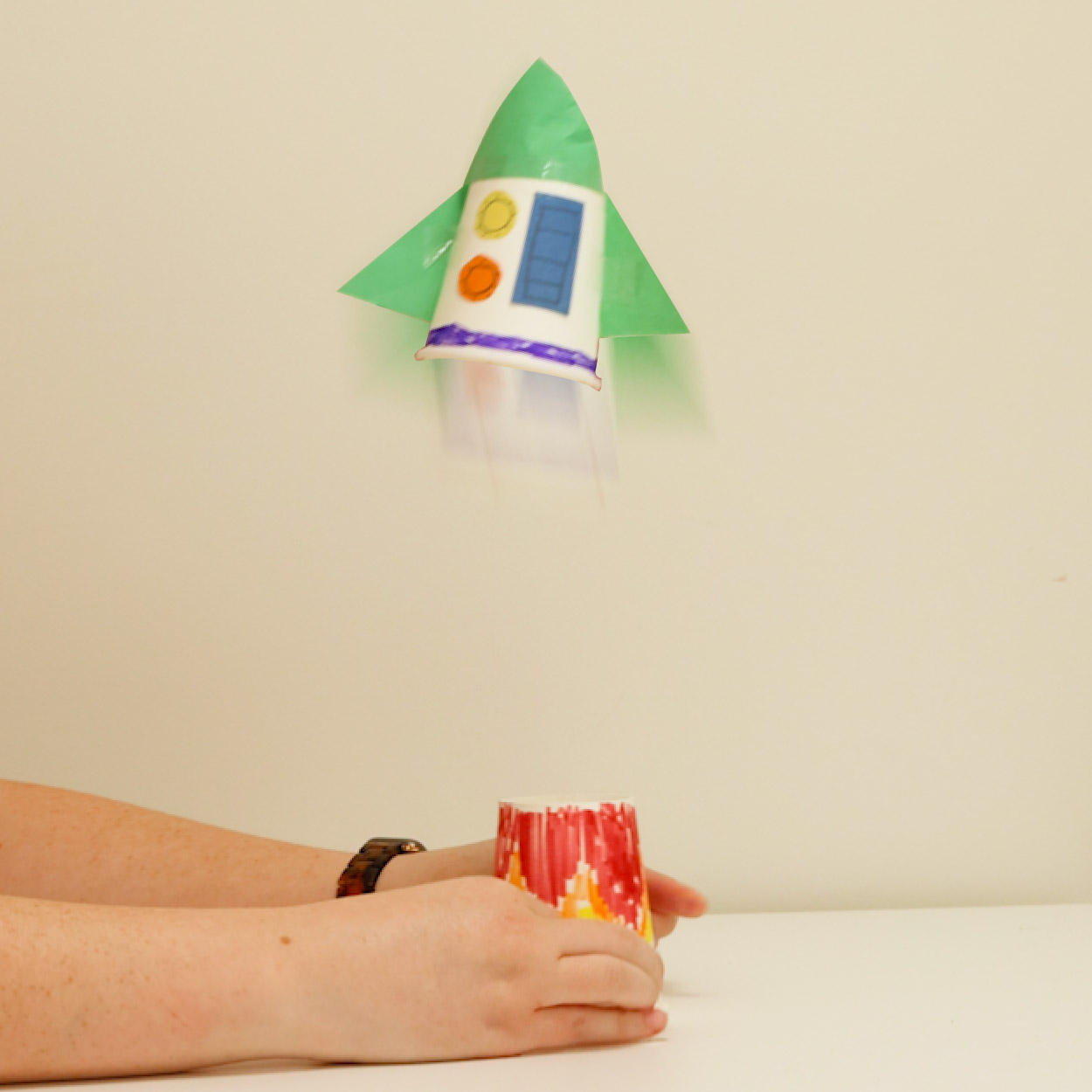 rocket Step-17 Paper Cup Rocket Craft