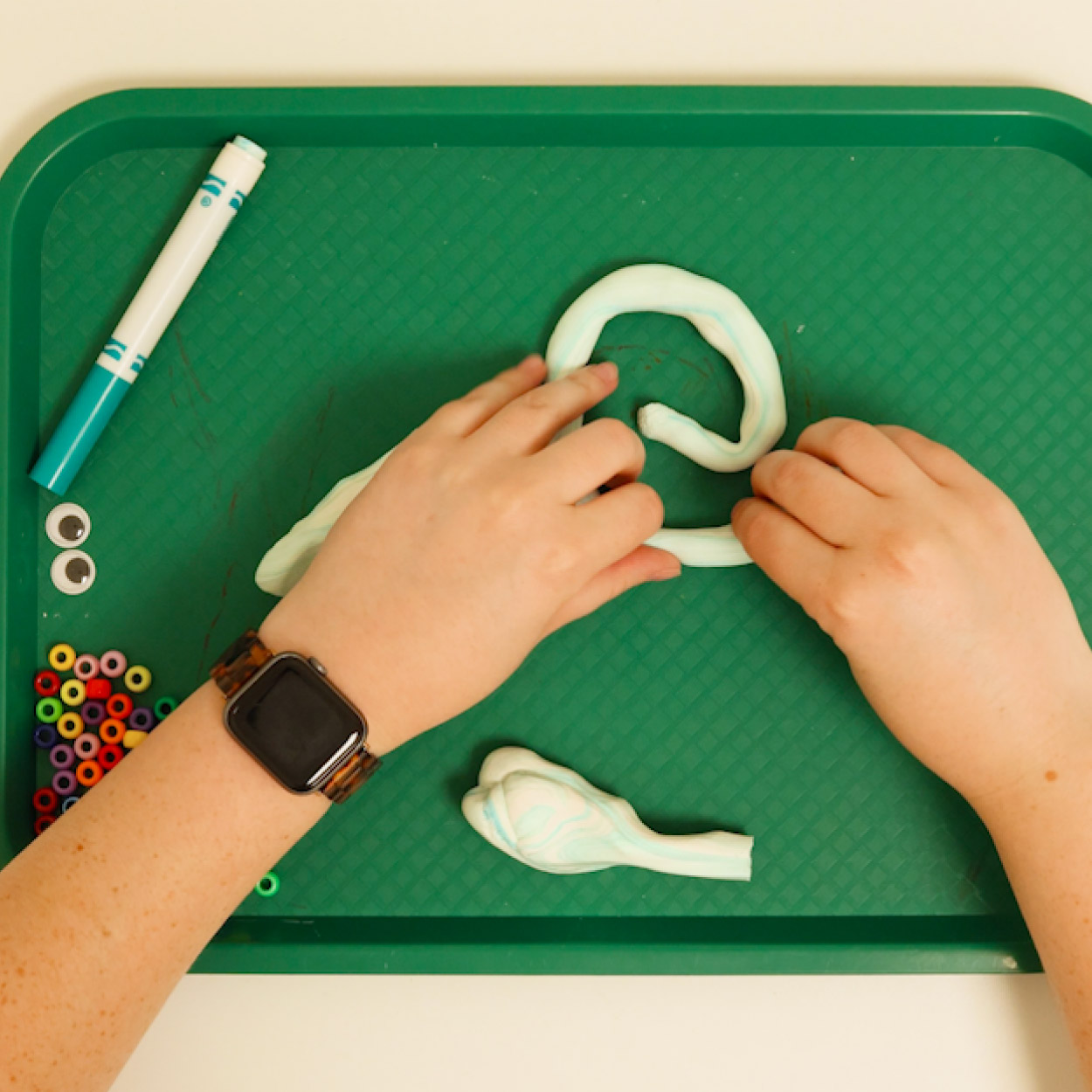 Coil your clay to form a spiral