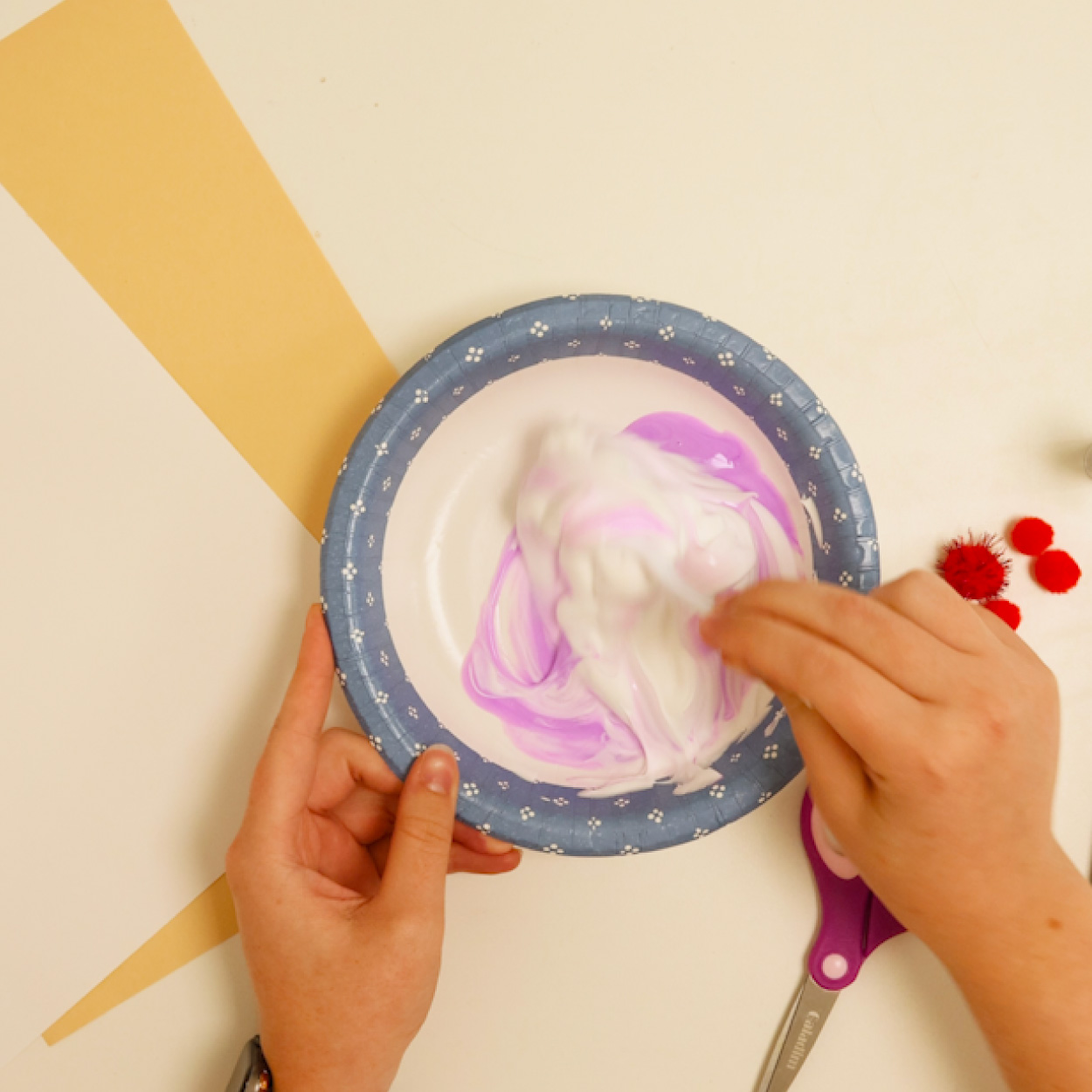 Create the puffy paint mixture